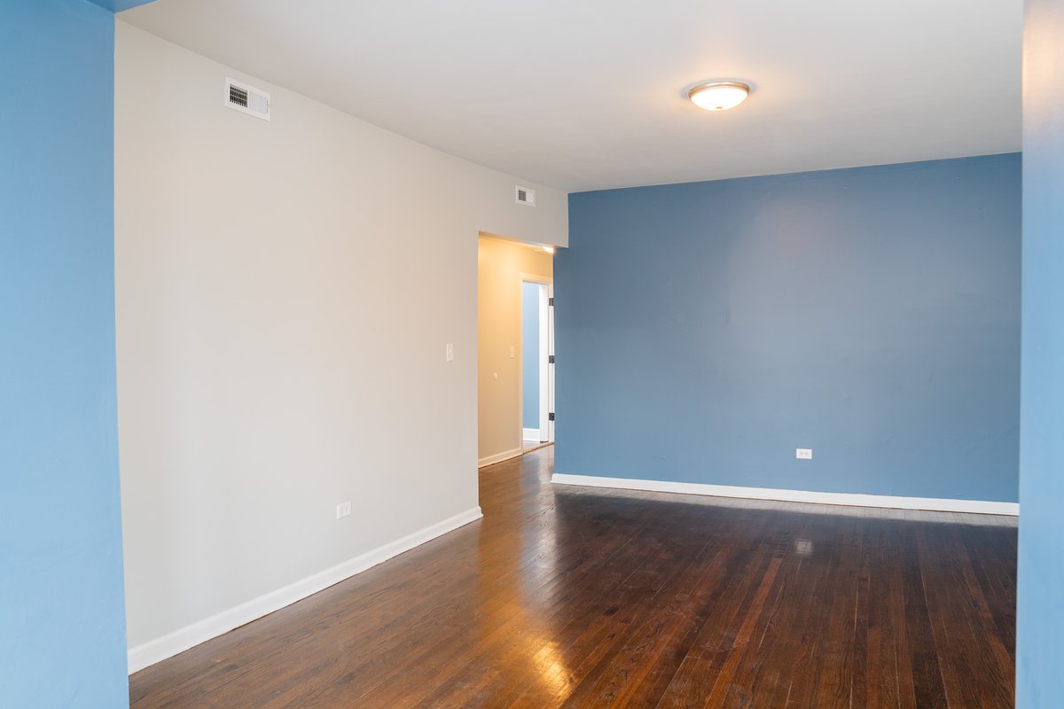 Living room with hardwood floors
